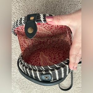 Black and white purse